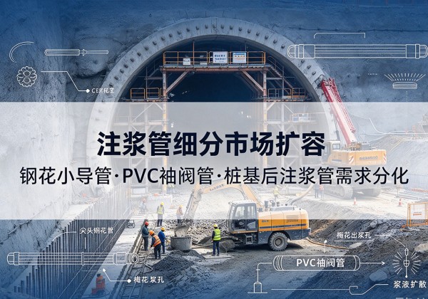 琼中注浆管细分市场扩容，隧道钢花小导管、PVC 袖阀管、桩基后注浆管需求分化